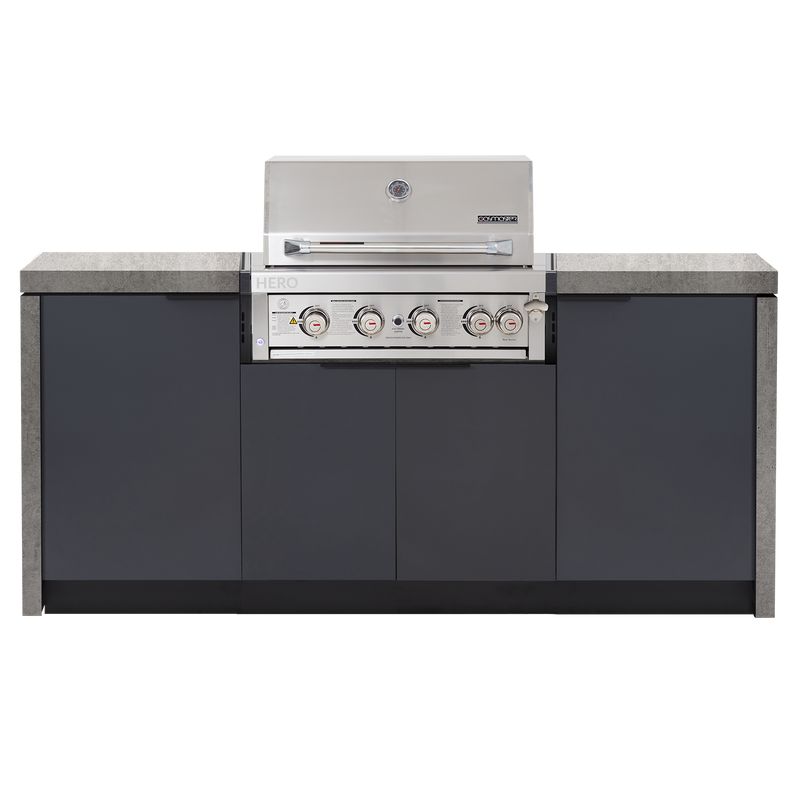 Cabinex Hero 4-Burner Kitchen Package with Porcelain Benchtop
