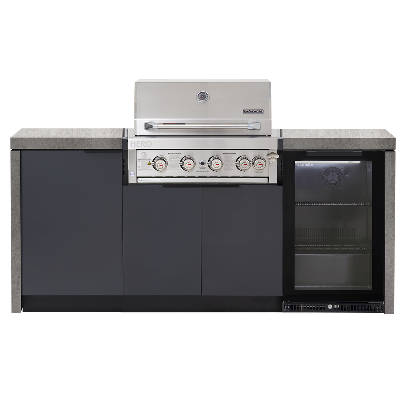 Cabinex Hero 4-Burner Kitchen Package with Porcelain Benchtop