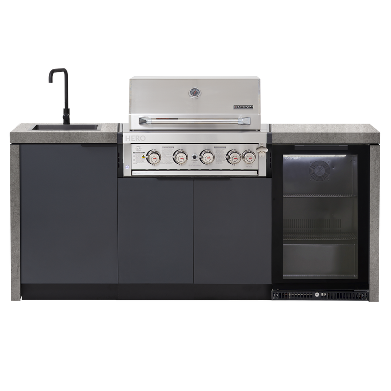 Cabinex Hero 4-Burner Kitchen Package with Porcelain Benchtop