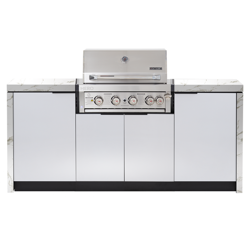 Cabinex Hero 4-Burner Kitchen Package with Porcelain Benchtop