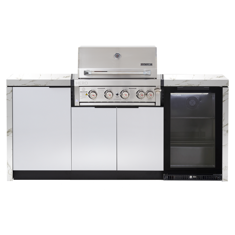 Cabinex Hero 4-Burner Kitchen Package with Porcelain Benchtop