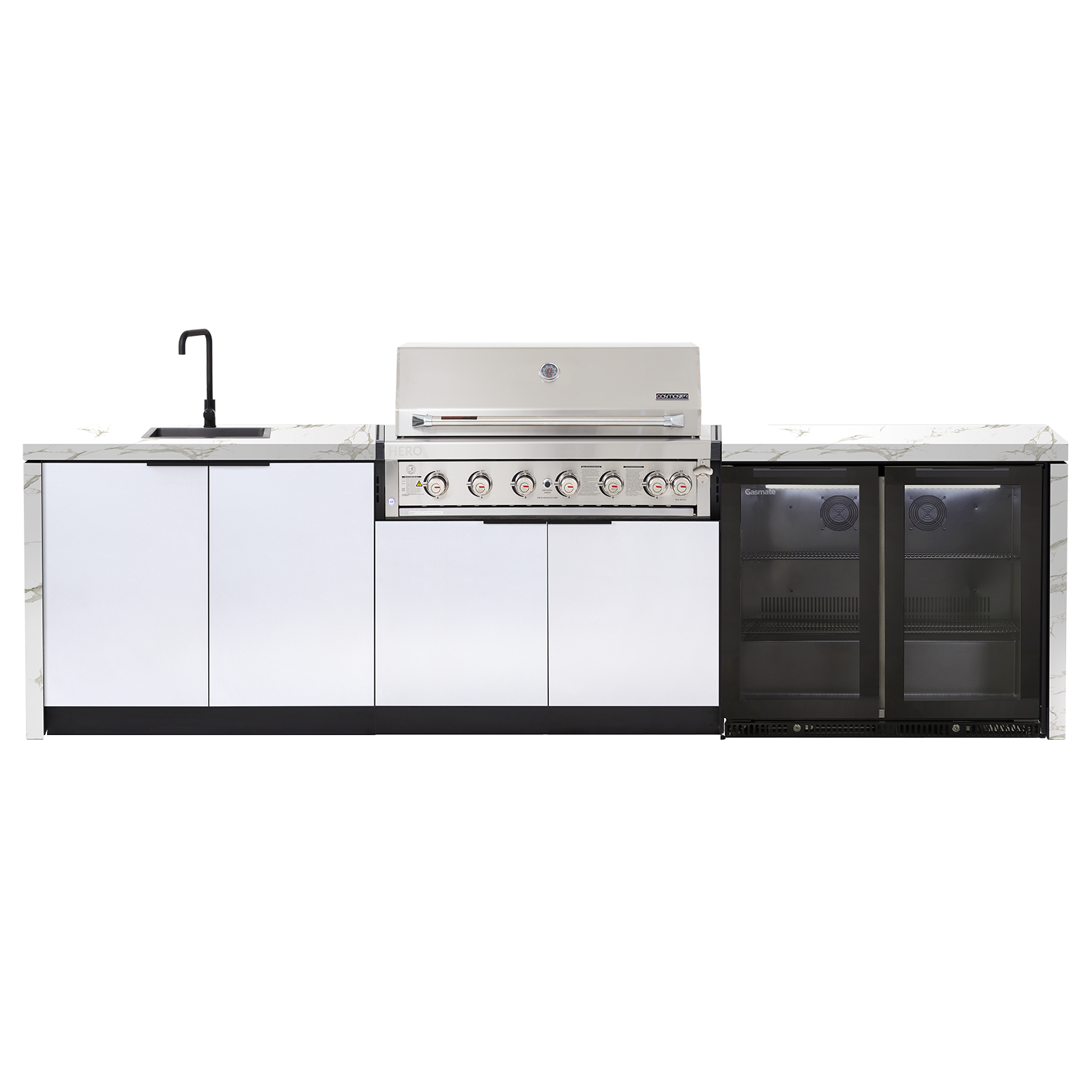 Cabinex Hero Classic 6-Burner Kitchen Package with Porcelain Benchtop