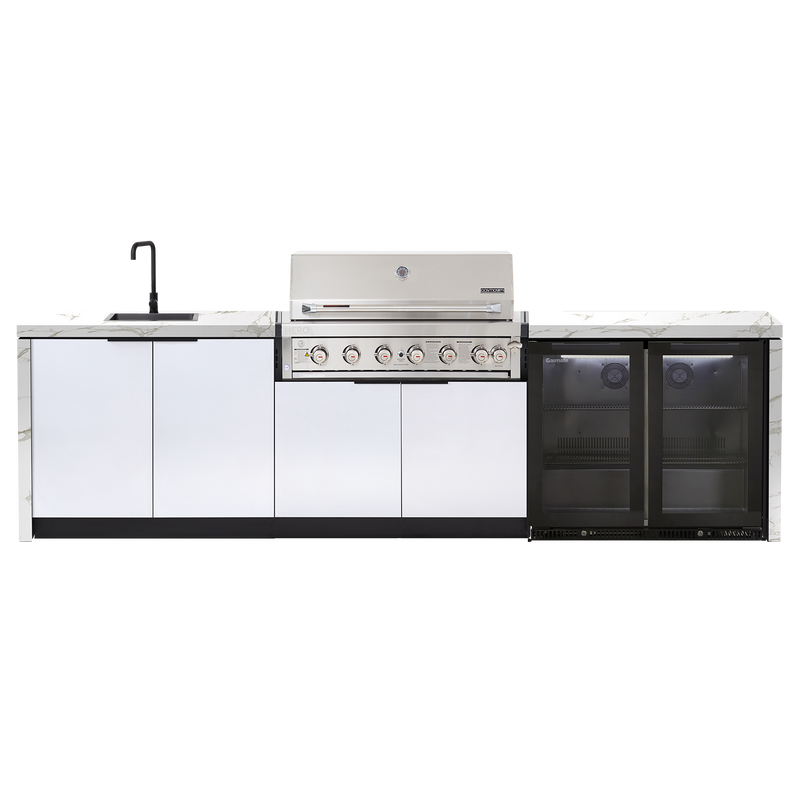 Cabinex Hero Classic 6-Burner Kitchen Package with Porcelain Benchtop