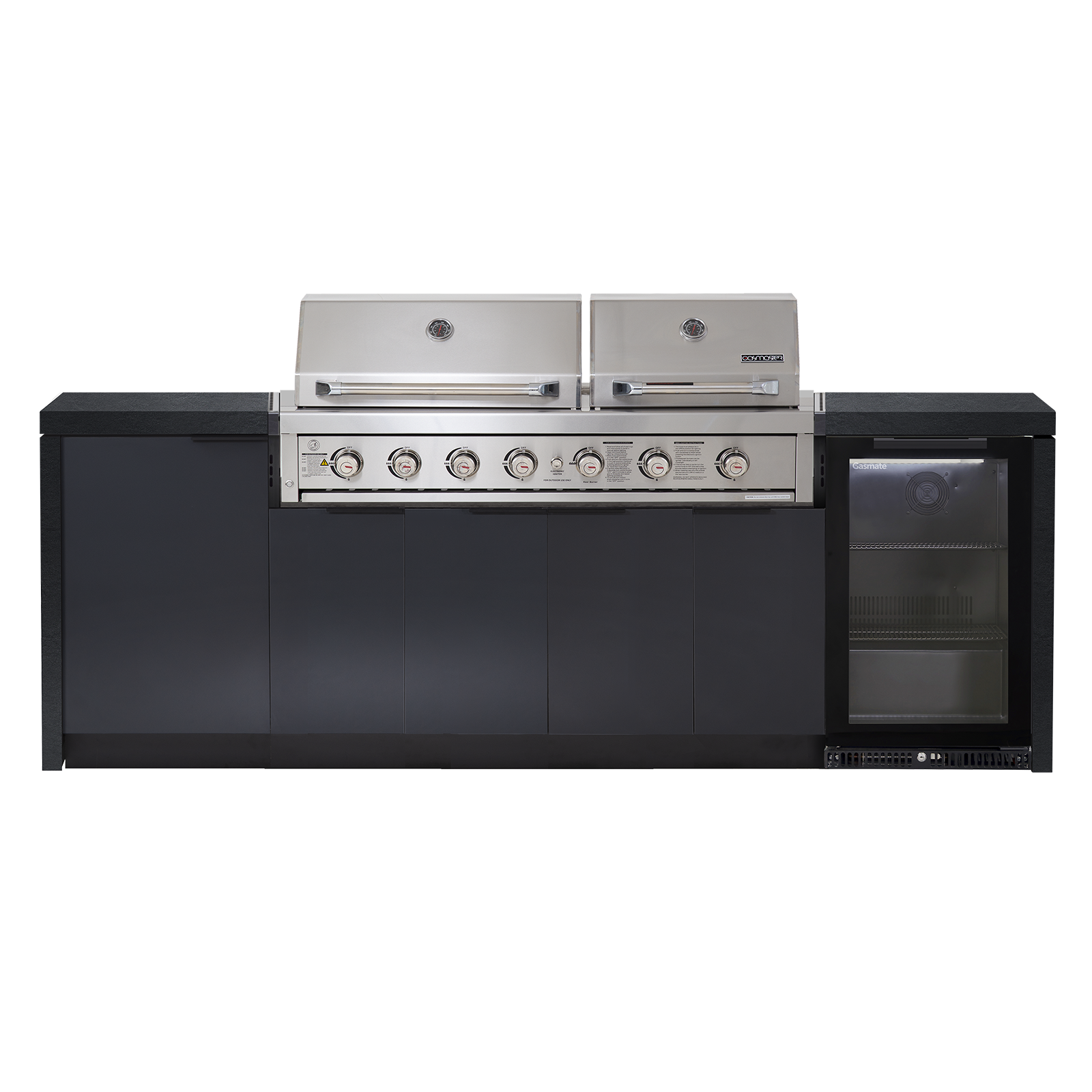 Cabinex Hero Twin Hood 6 Burner Package with Porcelain Benchtop