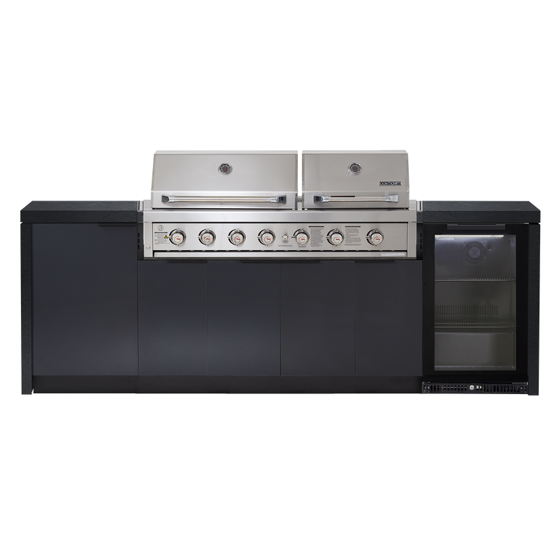 Cabinex Hero Twin Hood 6 Burner Package with Porcelain Benchtop