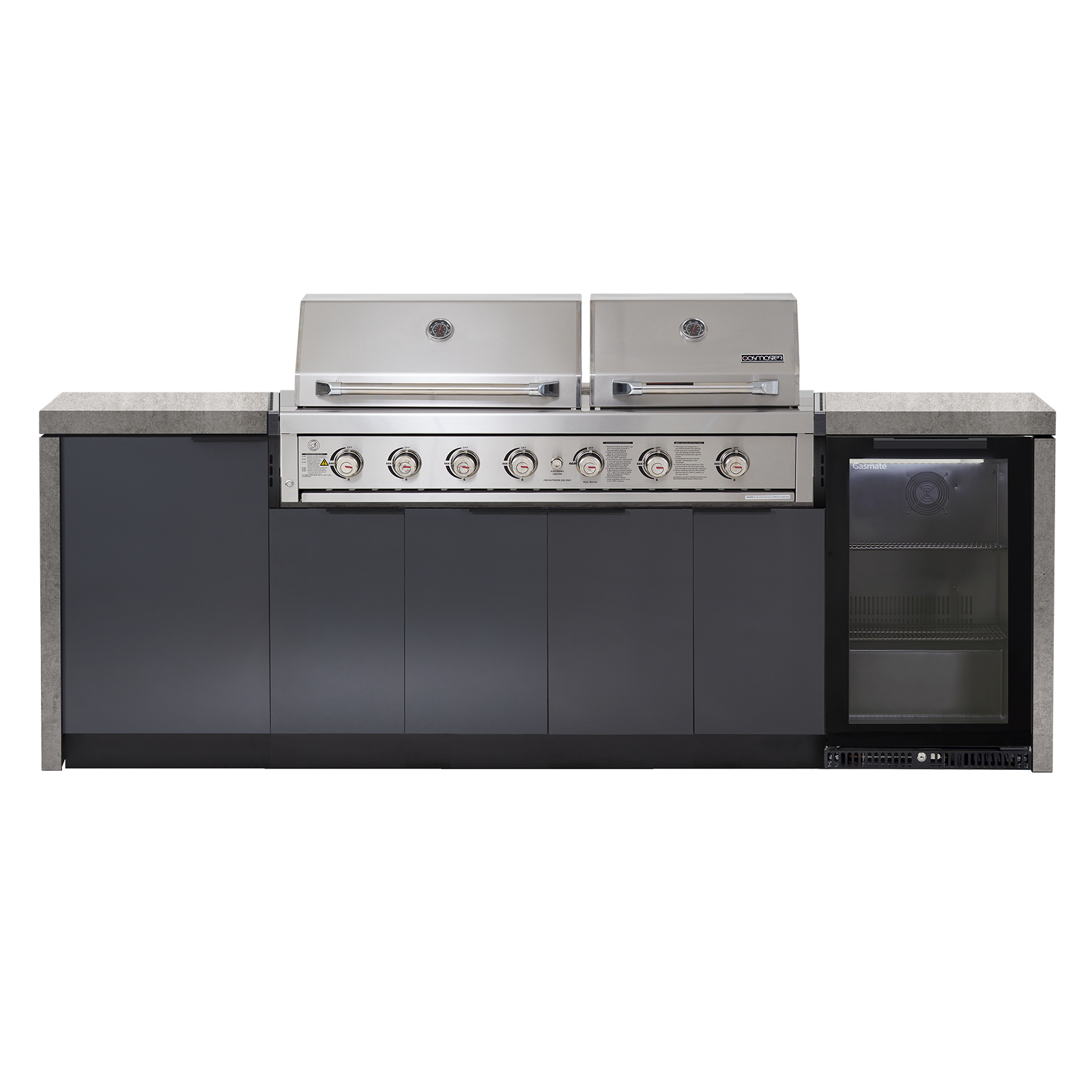 Cabinex Hero Twin Hood 6 Burner Package with Porcelain Benchtop