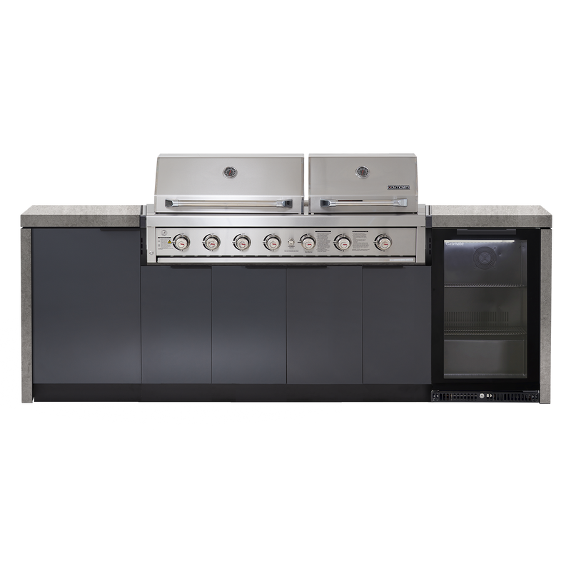 Cabinex Hero Twin Hood 6 Burner Package with Porcelain Benchtop
