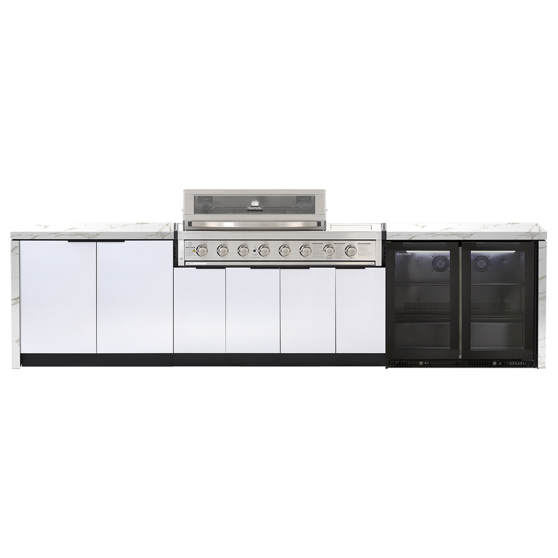 Cabinex Platinum III 6-Burner Kitchen Package with Porcelain Benchtop