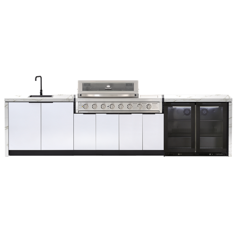 Cabinex Platinum III 6-Burner Kitchen Package with Porcelain Benchtop
