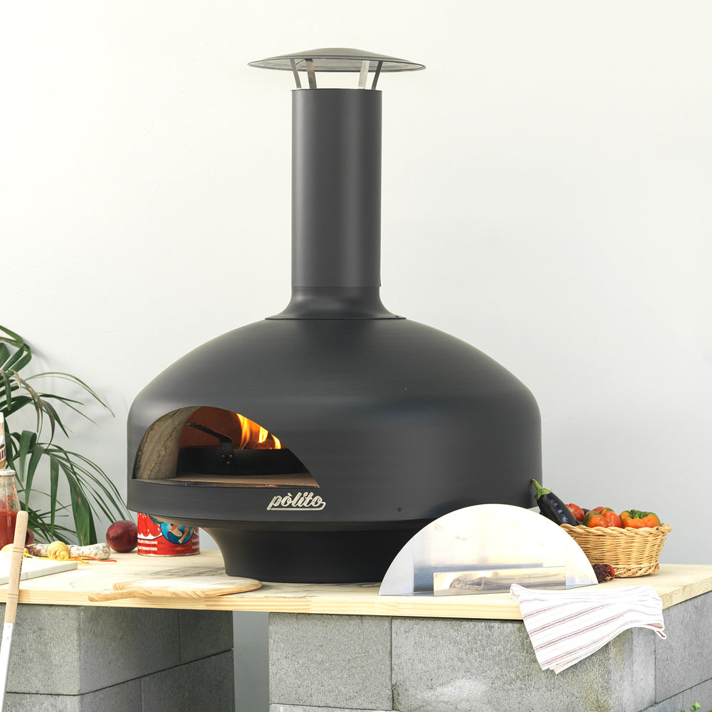 Polito Giotto Wood Fire Pizza Oven with Benchstand