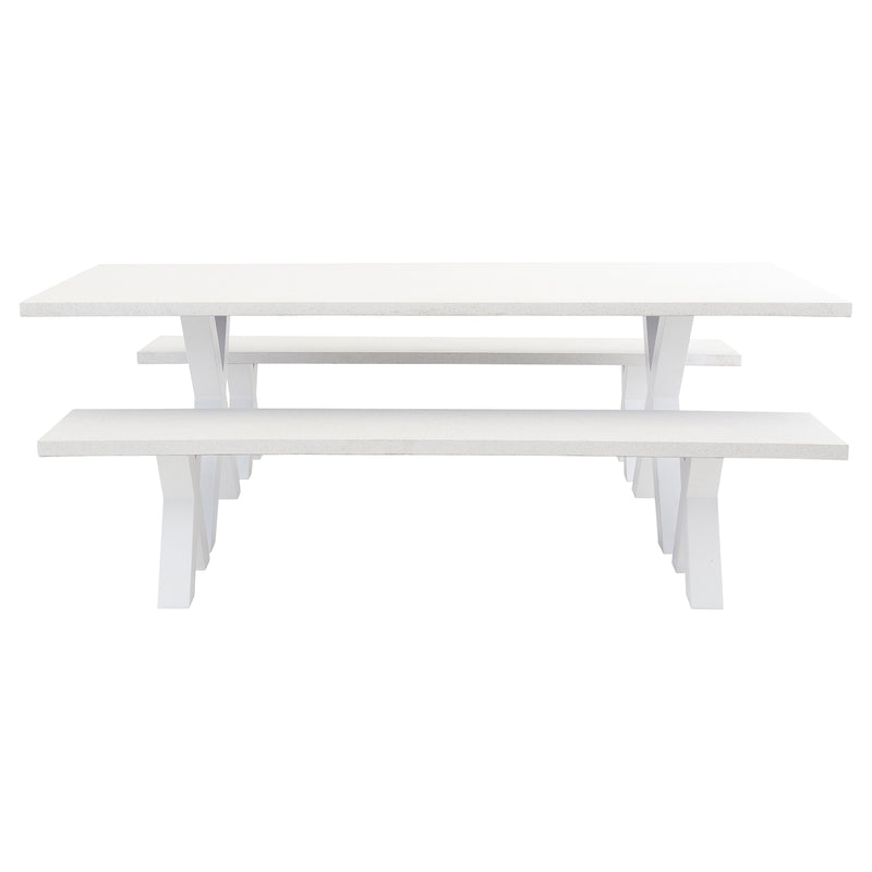 Excalibur Positano Bench Seat Dining Setting