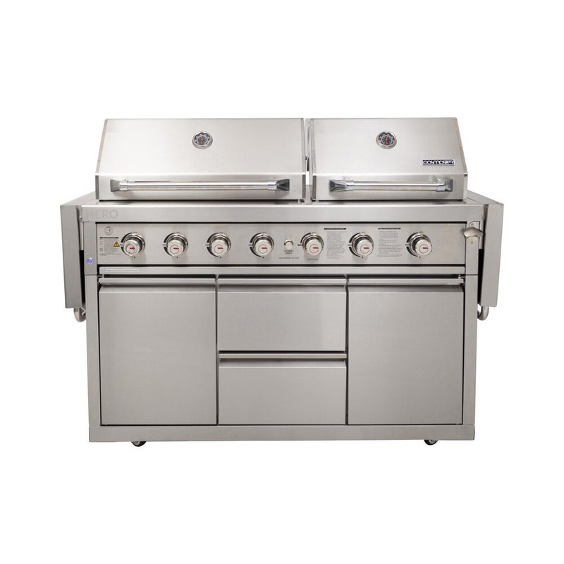 Gasmaster Hero Twin Hood 6 Burner BBQ