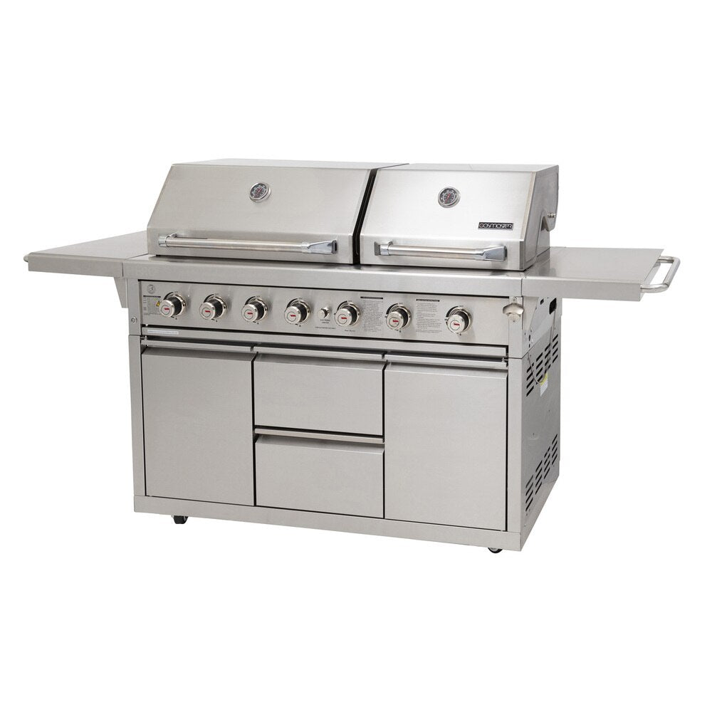 Gasmaster Hero Twin Hood 6 Burner BBQ