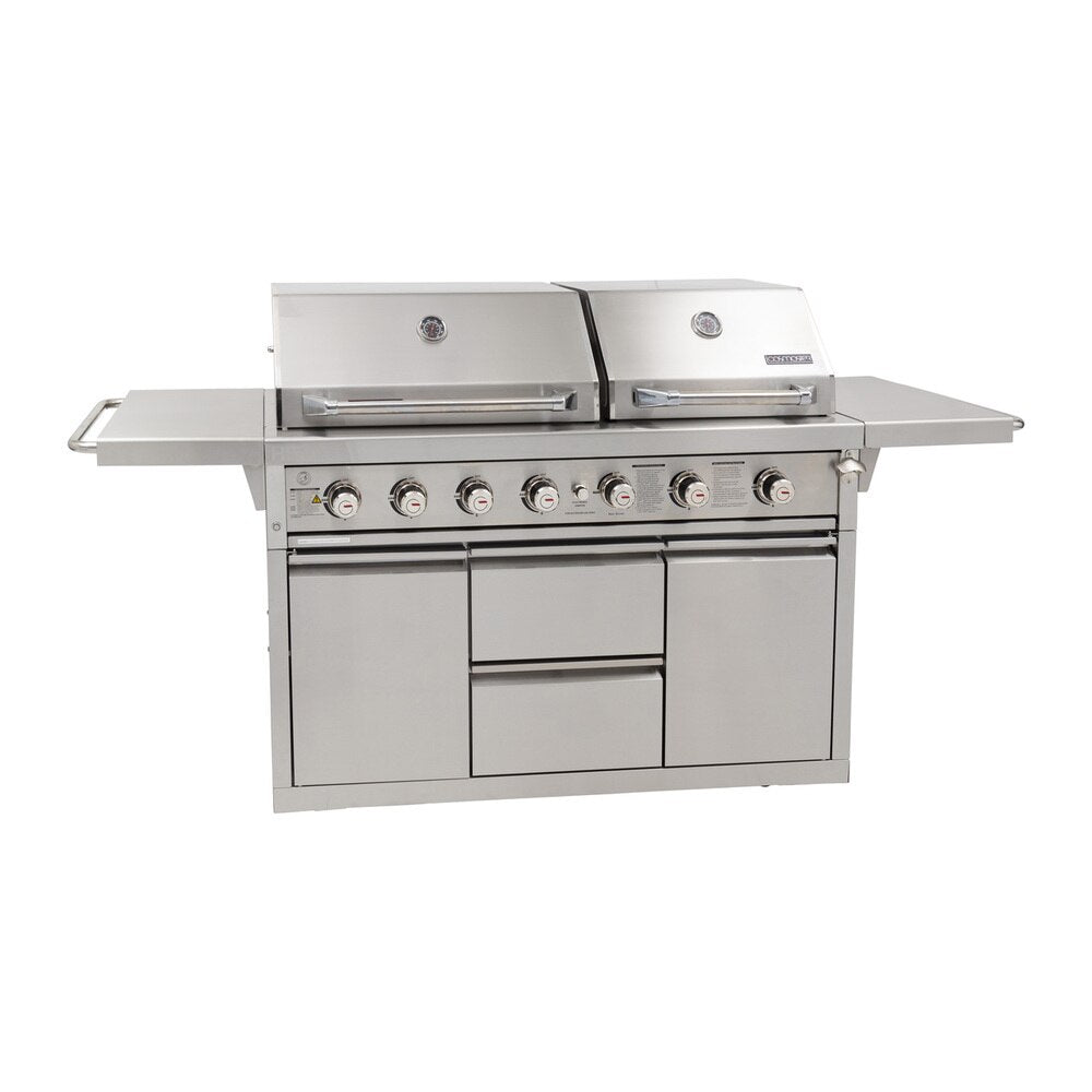 Gasmaster Hero Twin Hood 6 Burner BBQ