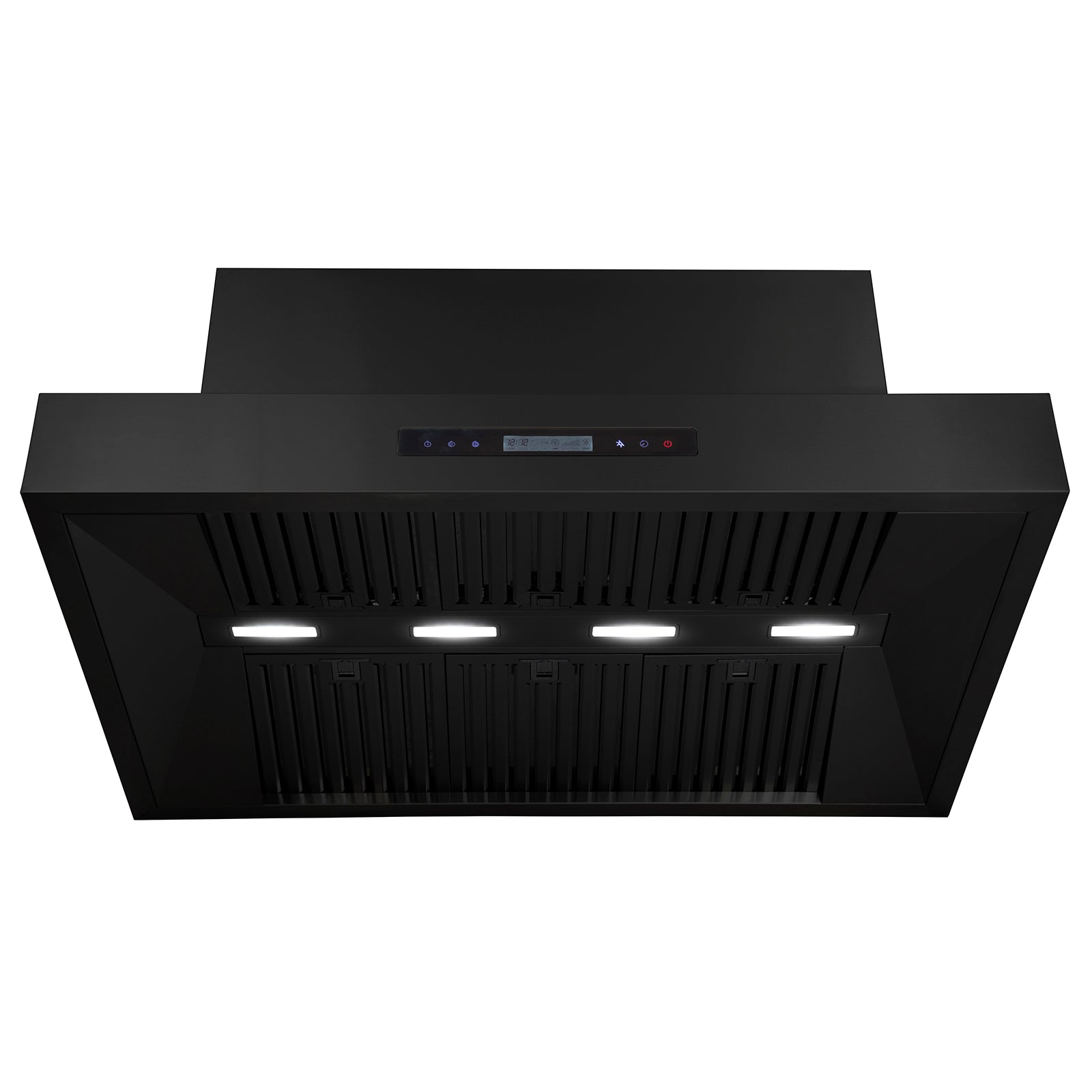 Excelsior Black 1200mm Wall Mounted BBQ Rangehood