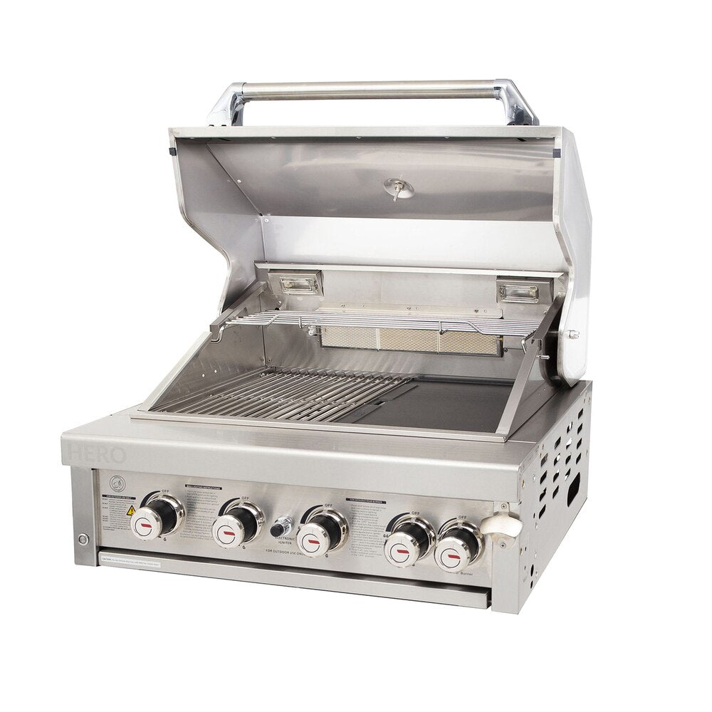 Gasmaster Hero 4 Burner Built-In BBQ